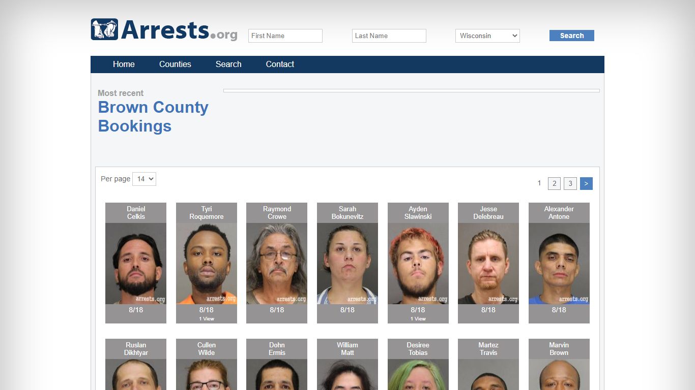 Brown County Arrests and Inmate Search